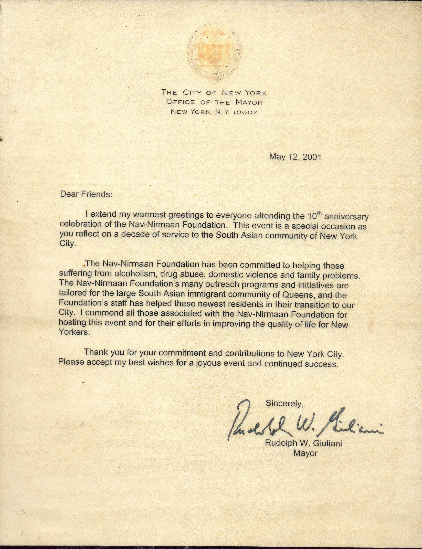 Consultant Member Letter